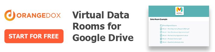 Orangedox Virtual Data Rooms for Google Workspace Share